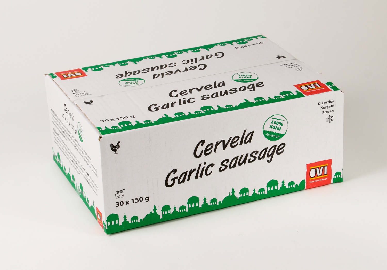 Cervela's halal 30 x 150g OVI